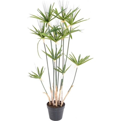 Luxusní umělá rostlina Šáchor Alternifolius, 100cm