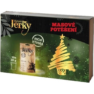 Jihočeské Jerky Vánoční masové potěšení 10 x 20 g – Zbozi.Blesk.cz