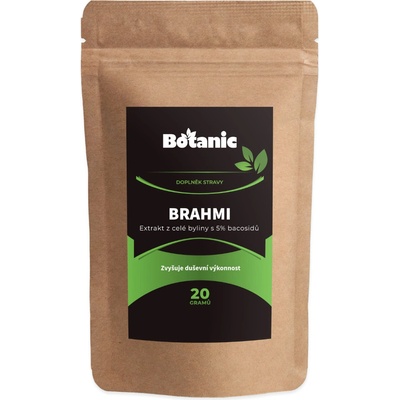 Botanic Brahmi extrakt z celej byliny s 5% bacosidů v prášku 20 g