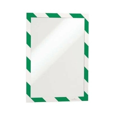 Informačný panel, A4, samolepiaca zadná strana, DURABLE DURAFRAME SECURITY, zelený biely