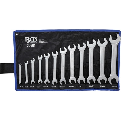 BGS technic Sada oboustranných plochých klíčů 6 - 32 mm 12dílná BGS 30601
