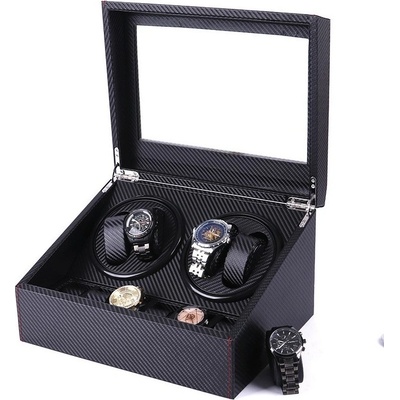 Кутия за навиване и съхранение на автоматични часовници D38 - черна (D38-black)