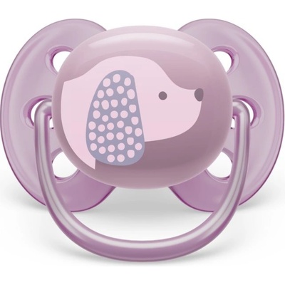 Avent šidítko Ultrasoft Premium pejsek fialová