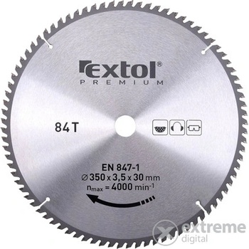 EXTOL PREMIUM kotúč pílový s SK plátkami 350x2,5x30mm 84T 8803254