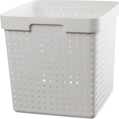 SEOUL košík XL 30 x 30 x 30 cm bílý plast