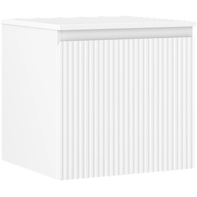 Mexen Rivel шкаф за баня с плот 50 см, 1 чекмедже, релефен, бял мат - 91A20-05047-1-BFC01 (91A20-05047-1-BFC01)