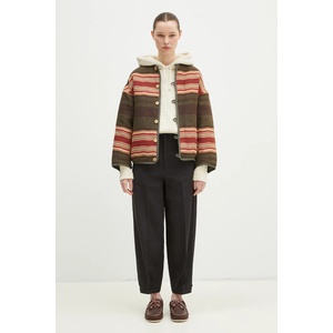 Visvim Копринен пуловер Raglan Hoodie P. O. Knit Mawata (325105012002)