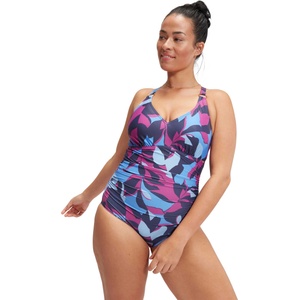 Speedo Цял бански womens shaping printed v neck - sportdepot - 82,40 лв