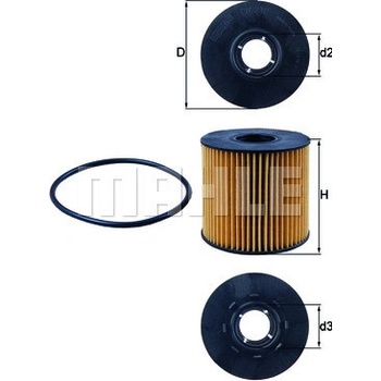 Olejový filter MAHLE ORIGINAL OX 210D (OX210D)