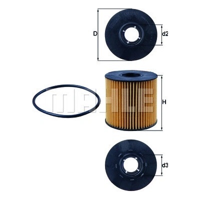 Olejový filter MAHLE ORIGINAL OX 210D (OX210D)