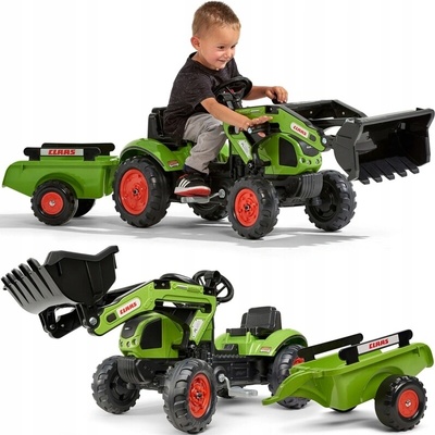 FALK 1010W Claas Axos s nakladačom vlečkou a rýpadlom