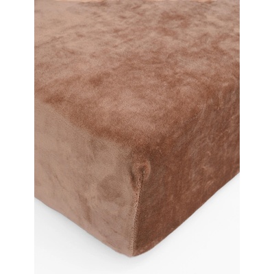 MKLuzkoviny.cz Prostěradlo mikroplyš Deluxe mocha mousse 200x200