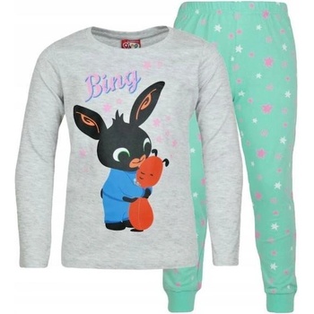 E plus M divčí bavlněné pyžamo králíček Bing a Flop sv. šédé