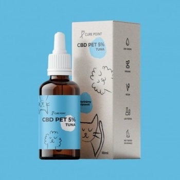 Cure Point CBD PET 5% olej pre psov a mačky s príchuťou tuniaka 10 ml
