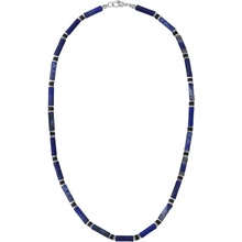 Manoki Luxusní pánský náhrdelník s modrým sodalitem antonio WA847SN Modrá