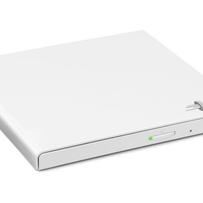 LG Hitachi-LG GP57EW40 Ultra Slim External DVD-RW, Super Multi, Double Layer, TV connectivity, White (GP57EW40.AHLE10B)