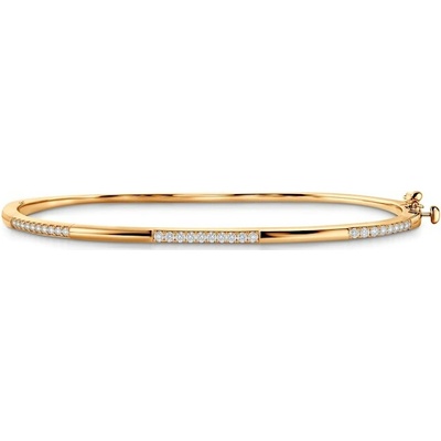 SAVICKI Náramok bangle žlté zlato s diamantmi 2 mm - B-B-B0559-01004-585-Z