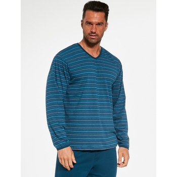 Cornette Various 139/37 pánské pyžamo dlouhé tm.tyrkysové