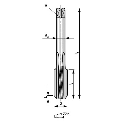 BUČOVICE TOOLS Závitník ruční sadový din 2181 m25x1,5 2n hss iii. (1442523)