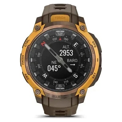 Instinct Crossover AMOLED Bronze Sunburst, Cocoa silocone band 010-03398-01
