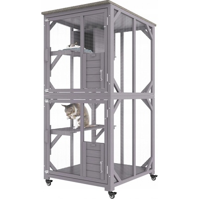 Vevor Klietka Pre Mačku 3 Vrstvy 29,9 x 34 x 64,1 cm