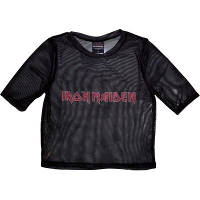 Iron Maiden Logo Black M Дамски Риза (IMMCT184LB02)