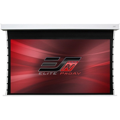 Elite Screens Електрически прожекционен екран, 203.7 x 114.6 см, вграден в таван, Опънат, Evanesce Tab-Tension ITE92HW2-E24 (ITE92HW2-E24)