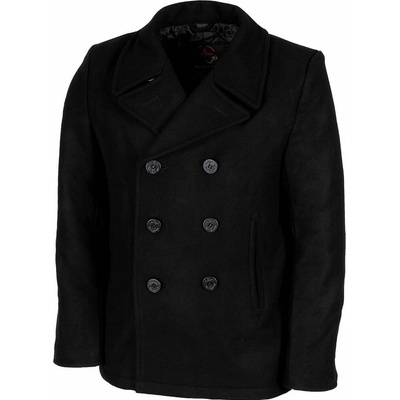Pea coat kabát US vlněný černý – Zbozi.Blesk.cz