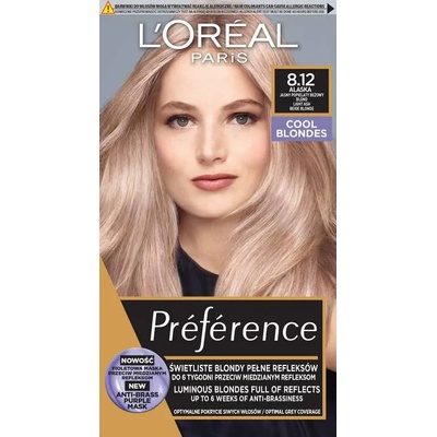L'Oréal L'Oréal Préférence Боя за коса, 8.12 Alaska