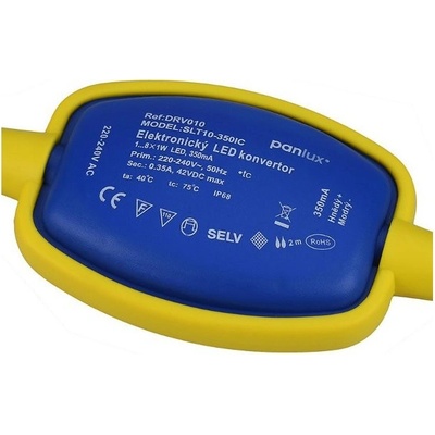 PANLUX LED DRIVER VODOTĚSNÝ 10W 350mA
