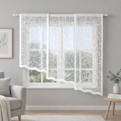 Panelová dekorační záclona na žabky TANIA šířka 60 cm výška od 120 cm do 160 cm (cena za 1 kus panelu) MyBestHome Rozměr: 60x140 cm