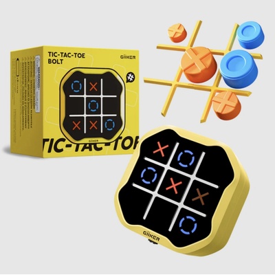 GiiKER Tic-Tac-Toe Bolt elektronické piškvorky 5v1 pro děti žlutá