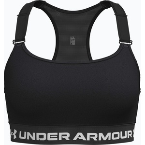 Under Armour Спортен сутиен Under Armour HeatGear High ultimate, черен/бял