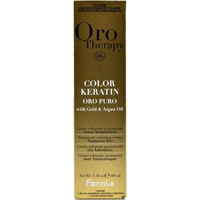 Fanola Oro Therapy 24K Color Keratin 100 ml трайна боя 6.46 Dark Blonde Copper Red