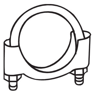 BOSAL Svěrná objímka, výfukový systém 250250