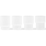ferm LIVING Чаша за вода RIPPLE 200 ml, комплект от 4 бр. , бял, твърди LIVING (FERM1104269322)