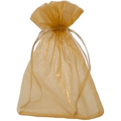 Dárkový sáček organzový BEAUTY ORGANDY zlatý 15 x 20cm
