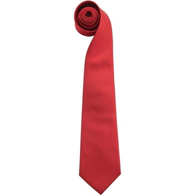 Premier Workwear Kravata s jemným vzorem červená