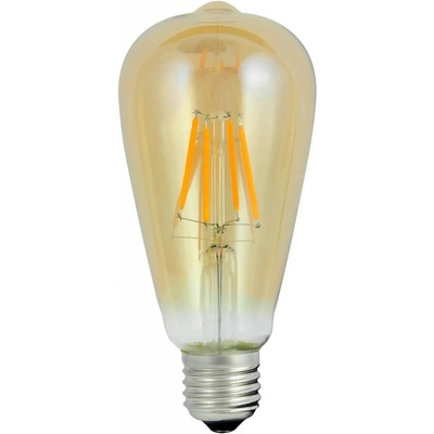 Polux LED žárovka LED E27 ST64 4W = 30W 320lm 2200K Teplá bílá 360° Filament GOLDLUX