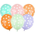 Party Deco Латексови Балони на Точки, 30см - (1 пакет / 6 бр. ) (sb14p-318-000-6)