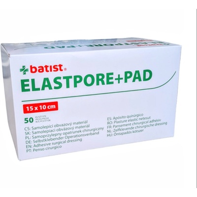 Elastpore+pad Náplasť s vankúšikom sterilná 10 x 15 cm