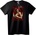 NOONEBRAND Тениска Skull Роза Ден на Мъртвите - S, Black