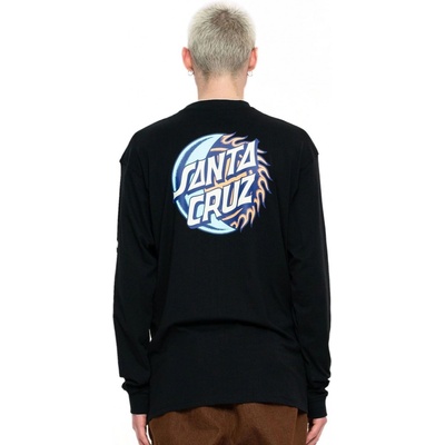 Santa Cruz ECLISPE DOT LS TEE Black