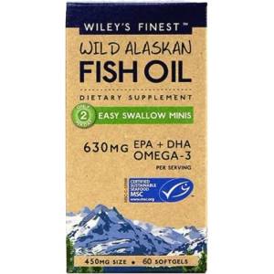 Wiley's Finest Рибено масло Омега-3, 60 капсули, Wiley's Finest (BB271101)