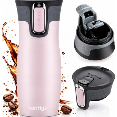 Contigo Termohrnček West Loop 2.0 470 ml ružový mat Peace