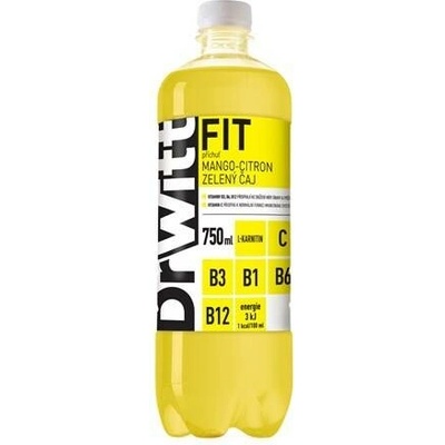 DrWitt Fit vitaminová voda 12 x 750 ml
