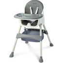 Detské jedálenské stoličky CARETERO Bill 2v1 Grey