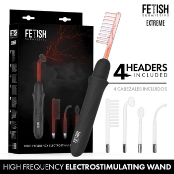 Електростимулиращ уред с 4 стъклени накрайника - Electrostimulation Wand (D-244817)