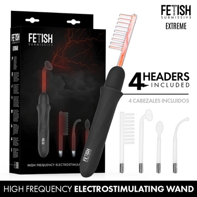 Електростимулиращ уред с 4 стъклени накрайника - Electrostimulation Wand (D-244817)