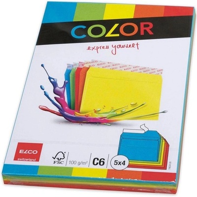 Elco Пощенски плик, C6, 114 х 162 mm, 100 g, прав капак със (1560120029)